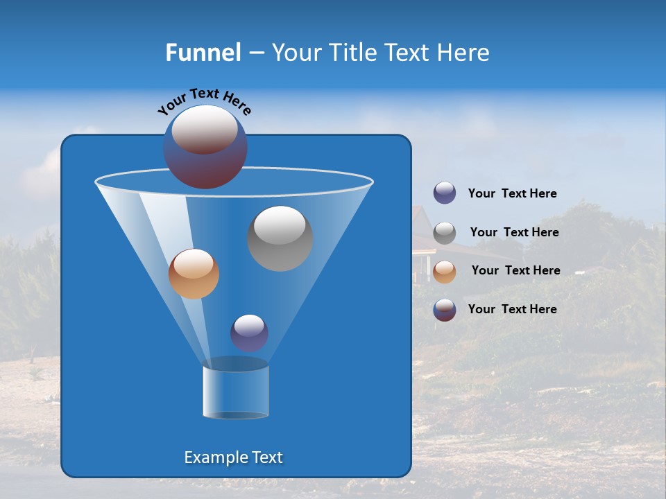 Detached House Coast PowerPoint Template