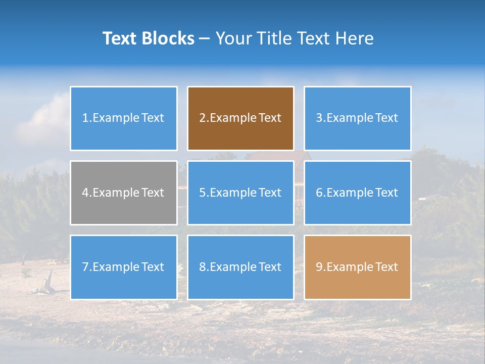 Detached House Coast PowerPoint Template