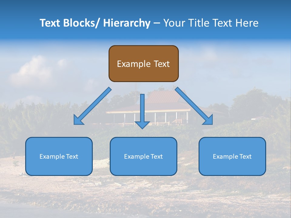 Detached House Coast PowerPoint Template