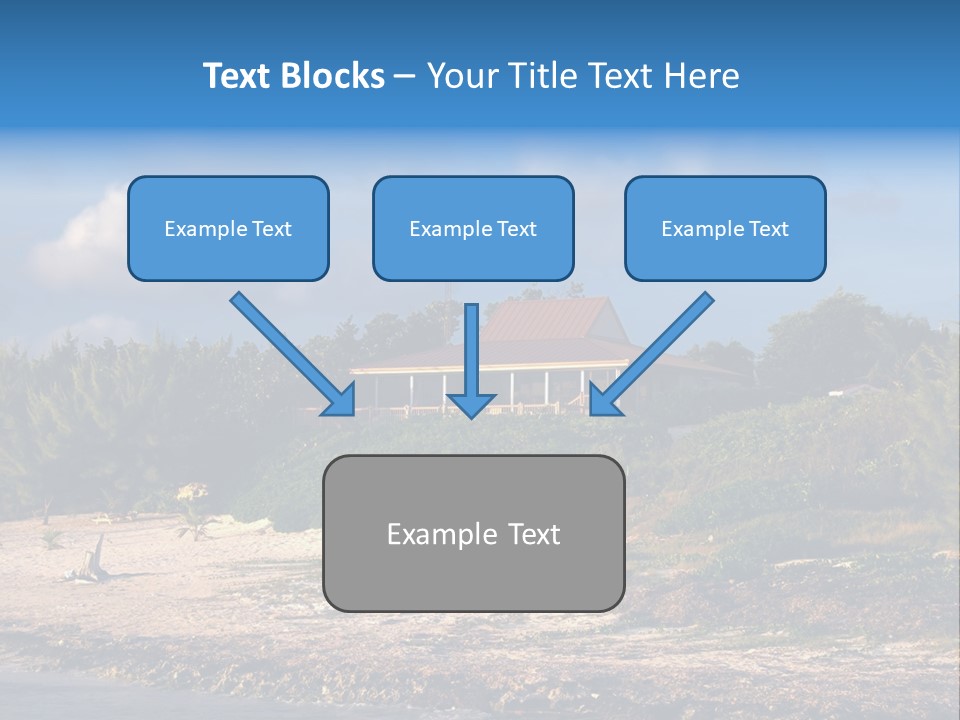 Detached House Coast PowerPoint Template