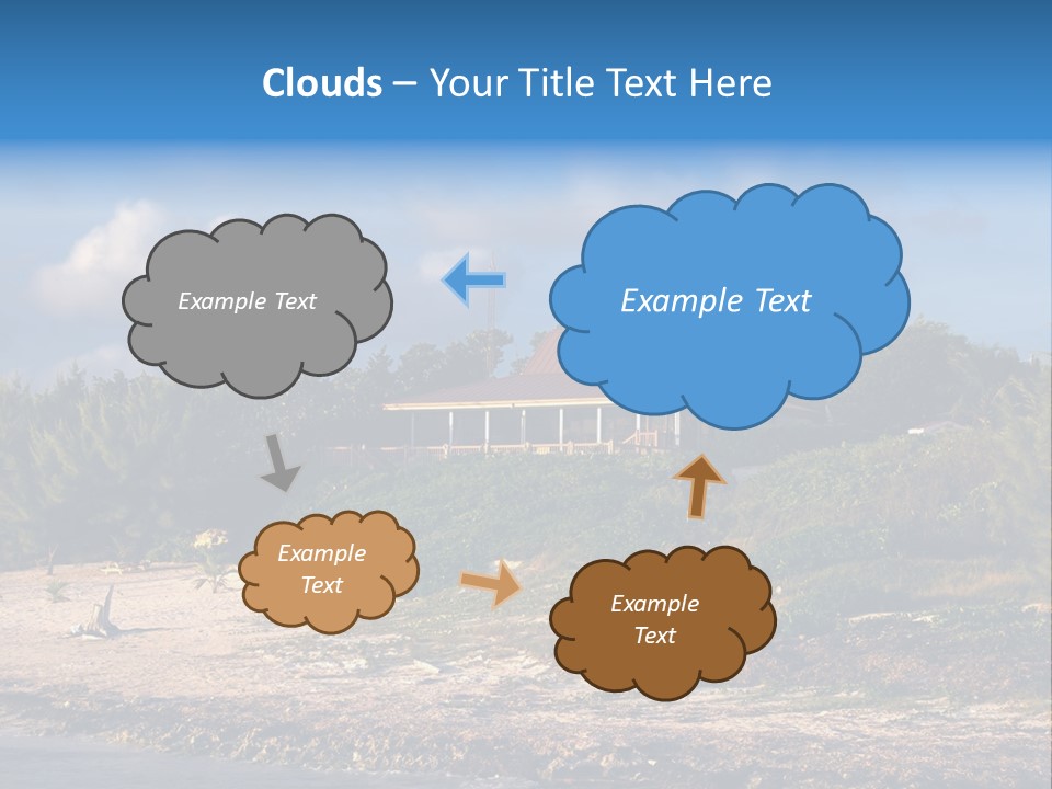 Detached House Coast PowerPoint Template
