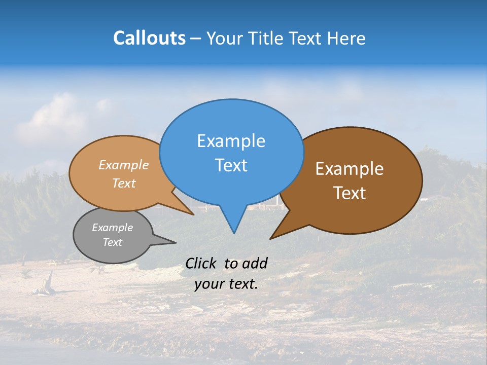 Detached House Coast PowerPoint Template
