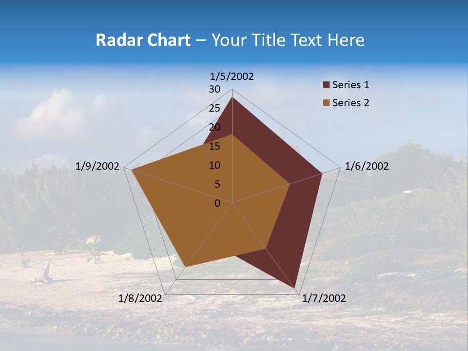 Detached House Coast PowerPoint Template