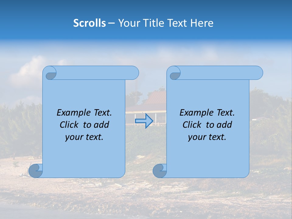 Detached House Coast PowerPoint Template