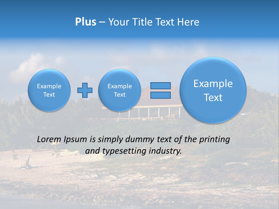 Detached House Coast PowerPoint Template