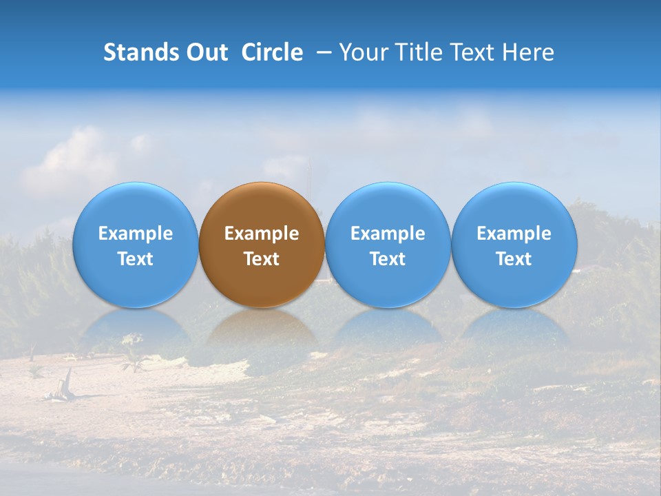 Detached House Coast PowerPoint Template