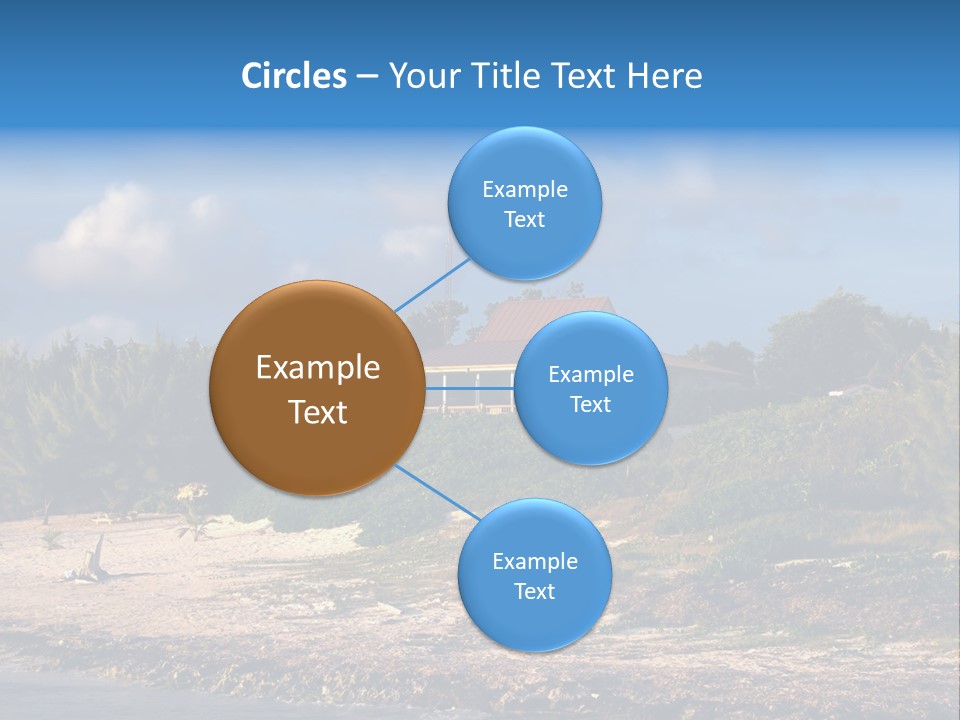 Detached House Coast PowerPoint Template