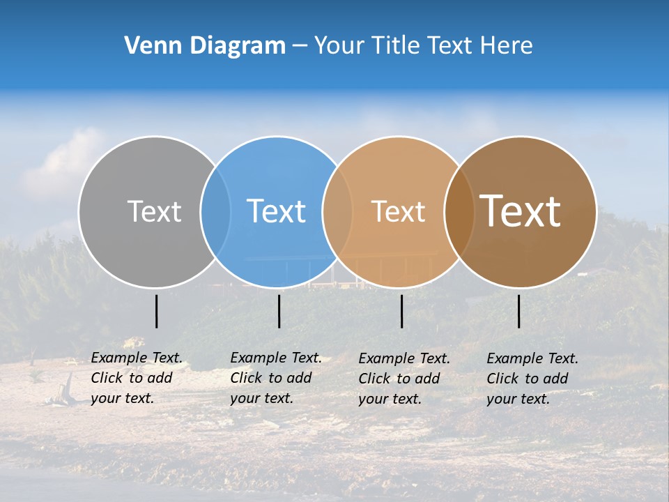 Detached House Coast PowerPoint Template
