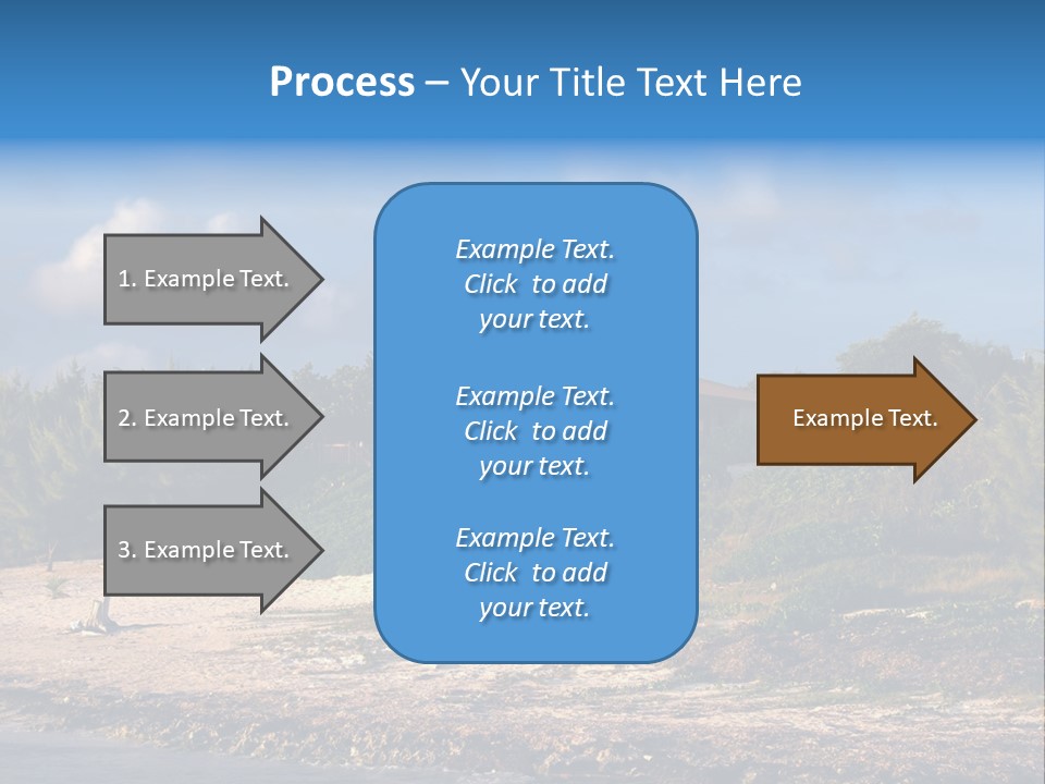 Detached House Coast PowerPoint Template