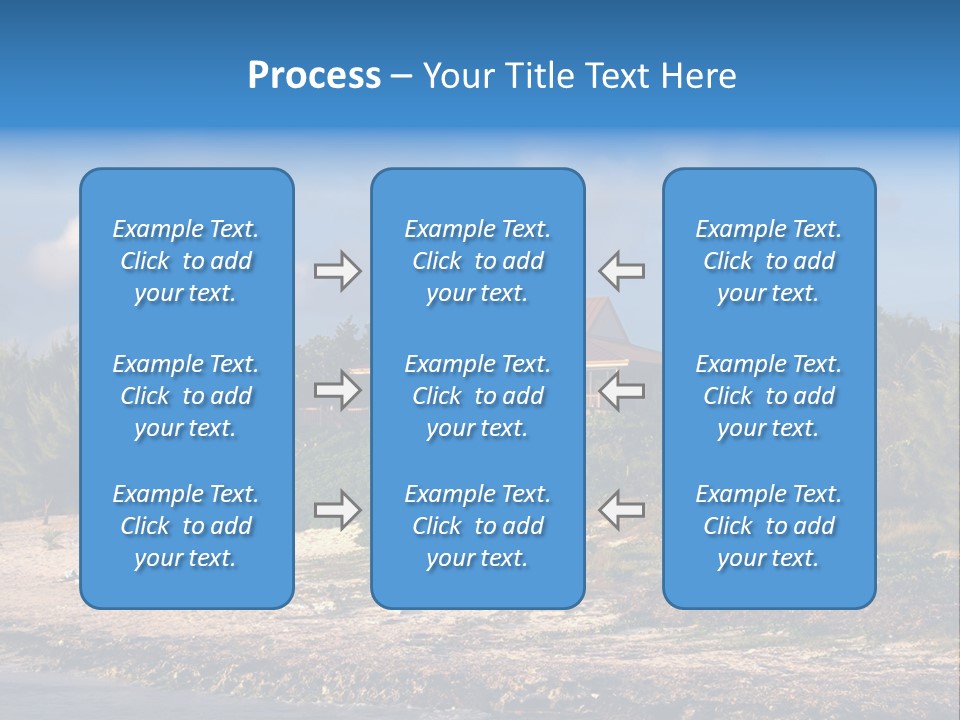 Detached House Coast PowerPoint Template