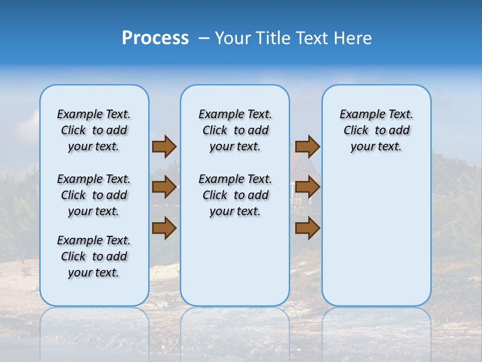 Detached House Coast PowerPoint Template
