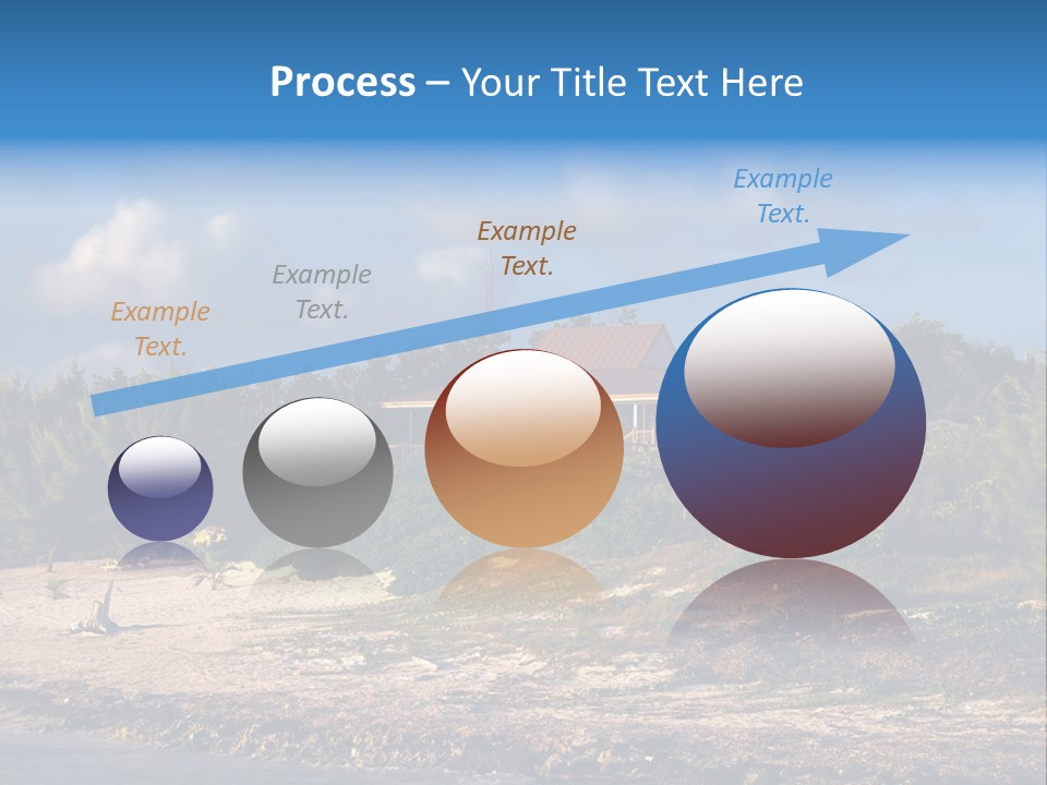 Detached House Coast PowerPoint Template