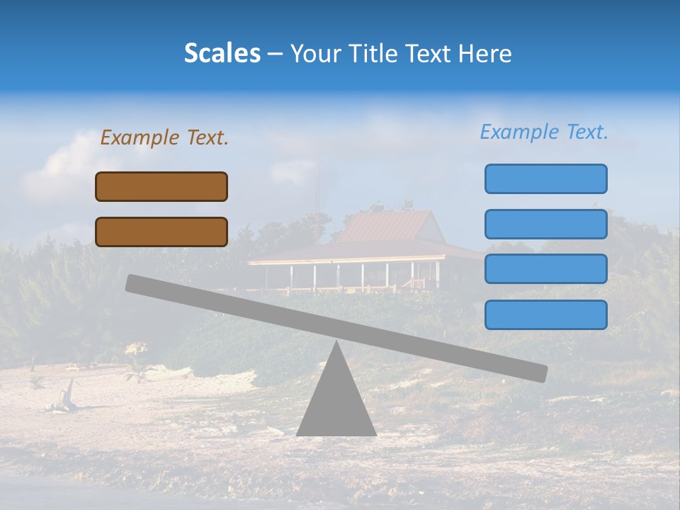 Detached House Coast PowerPoint Template