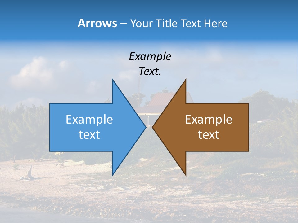 Detached House Coast PowerPoint Template