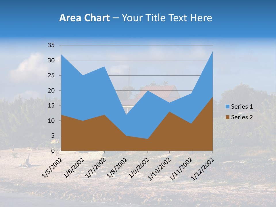 Detached House Coast PowerPoint Template