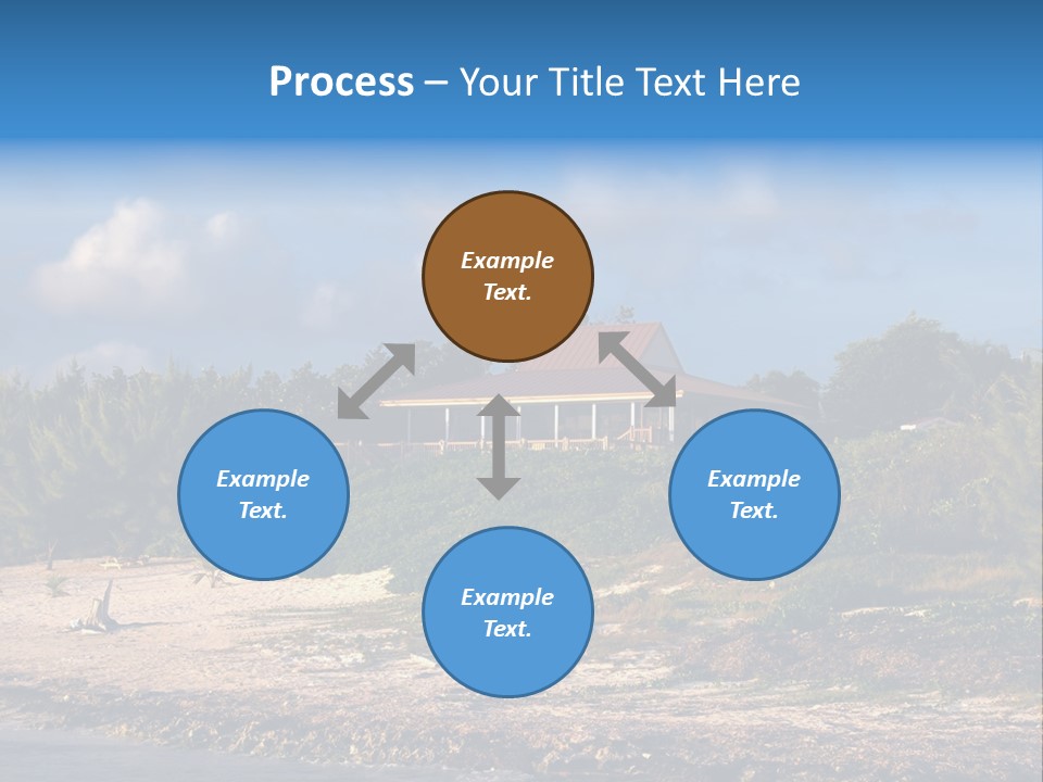 Detached House Coast PowerPoint Template