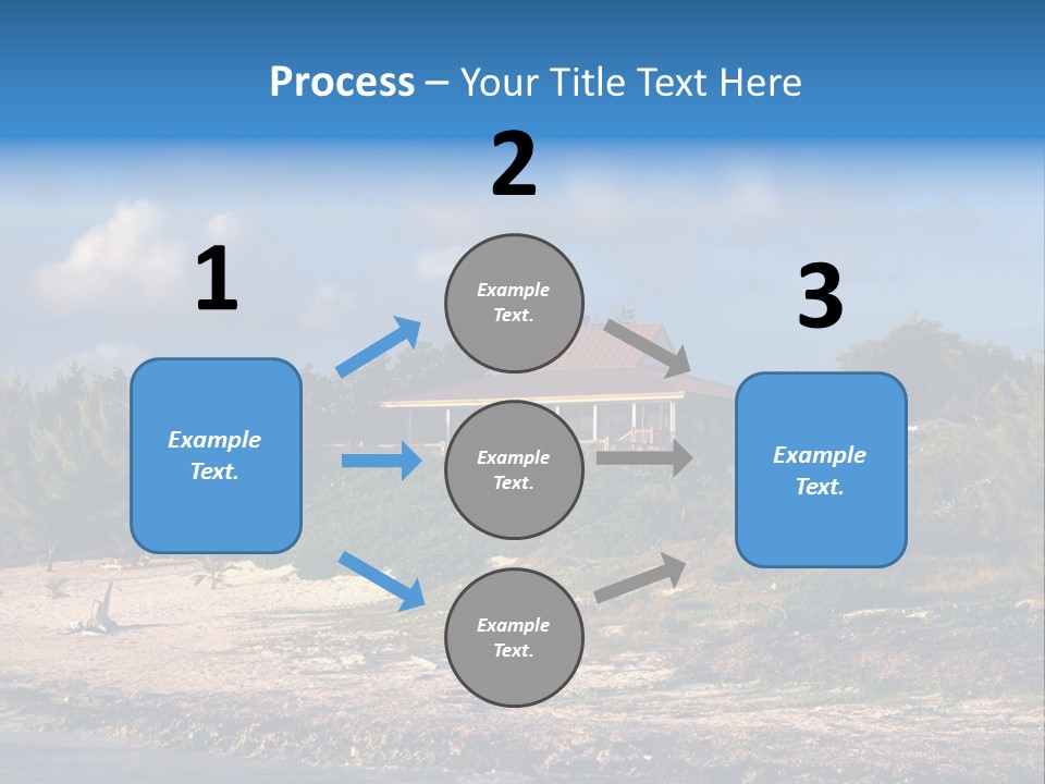 Detached House Coast PowerPoint Template