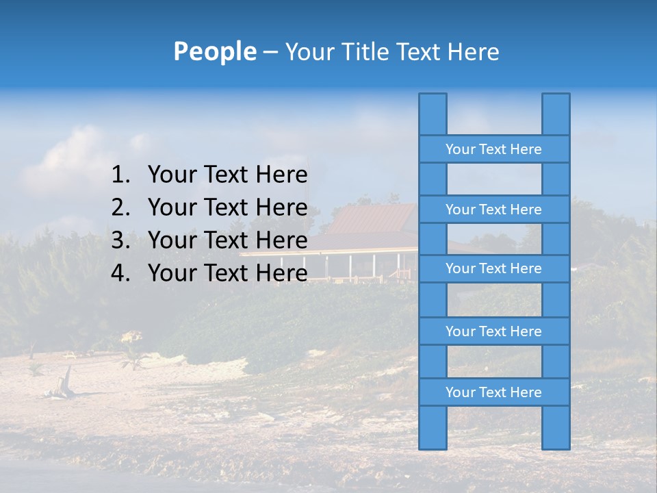 Detached House Coast PowerPoint Template