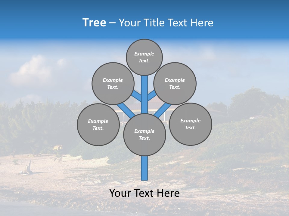 Detached House Coast PowerPoint Template