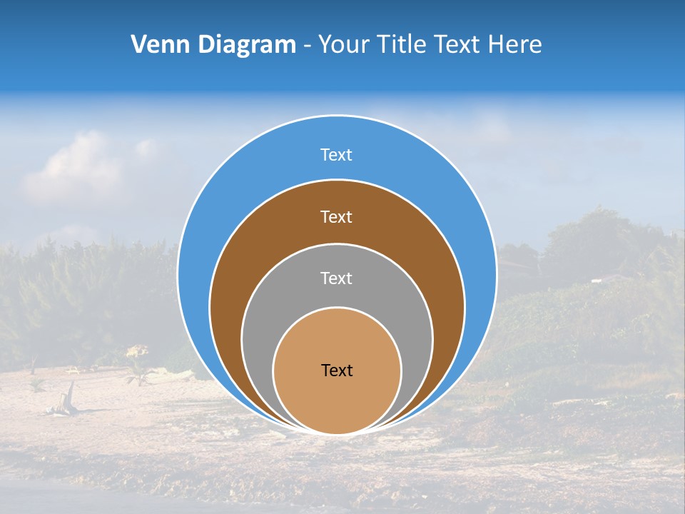 Detached House Coast PowerPoint Template