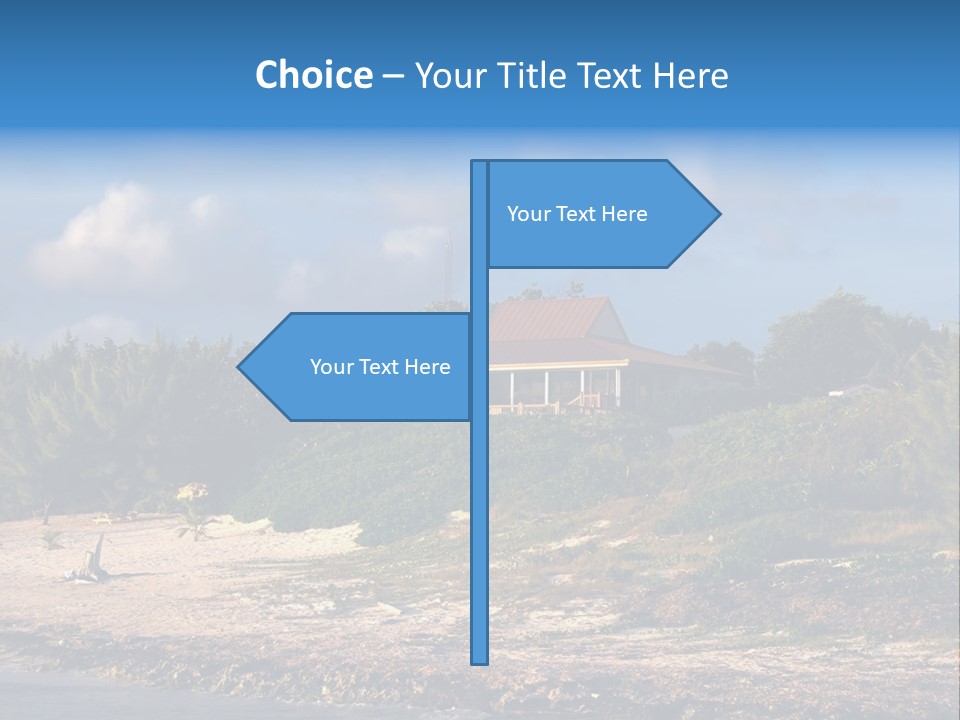 Detached House Coast PowerPoint Template