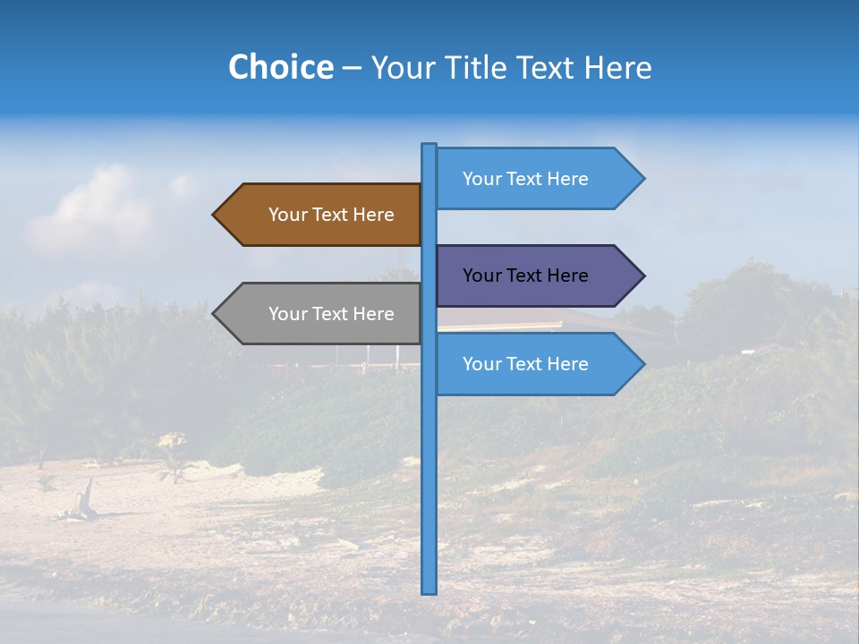 Detached House Coast PowerPoint Template
