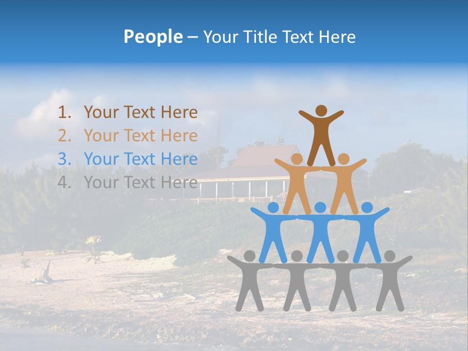 Detached House Coast PowerPoint Template