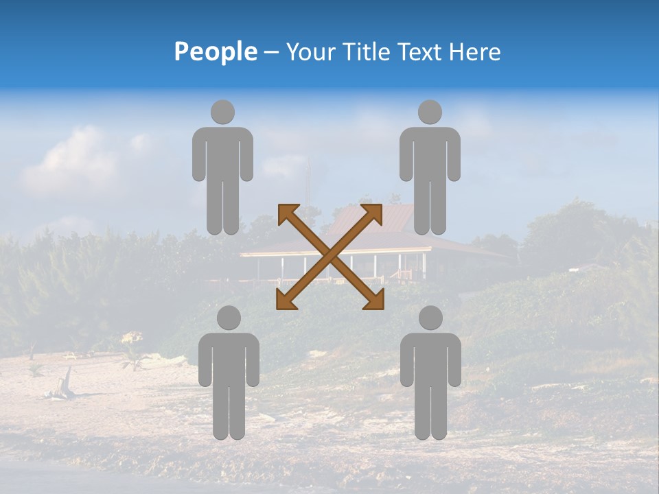 Detached House Coast PowerPoint Template
