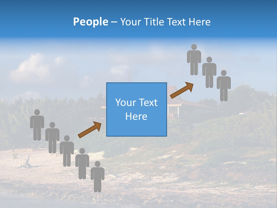 Detached House Coast PowerPoint Template