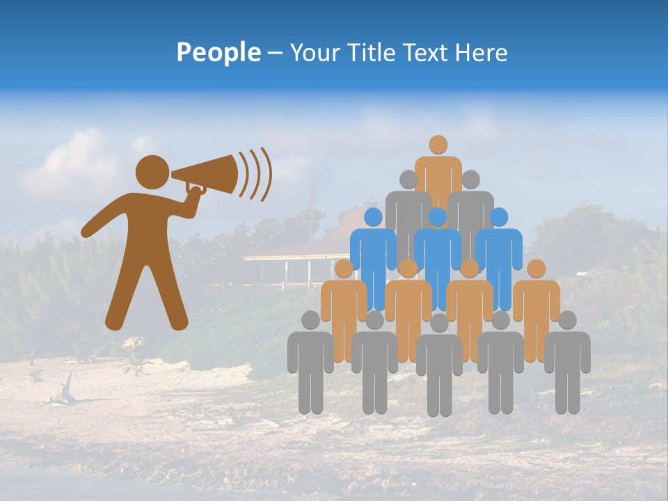 Detached House Coast PowerPoint Template