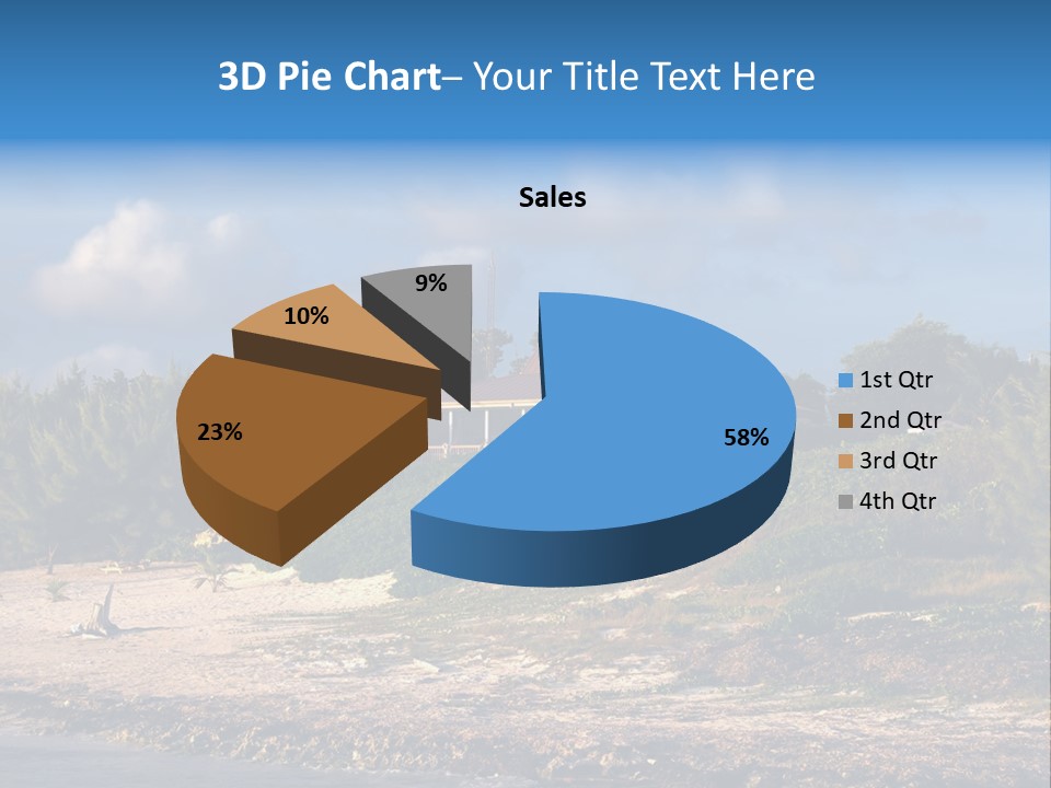 Detached House Coast PowerPoint Template