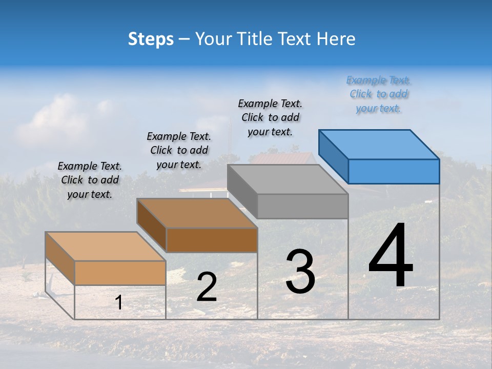 Detached House Coast PowerPoint Template