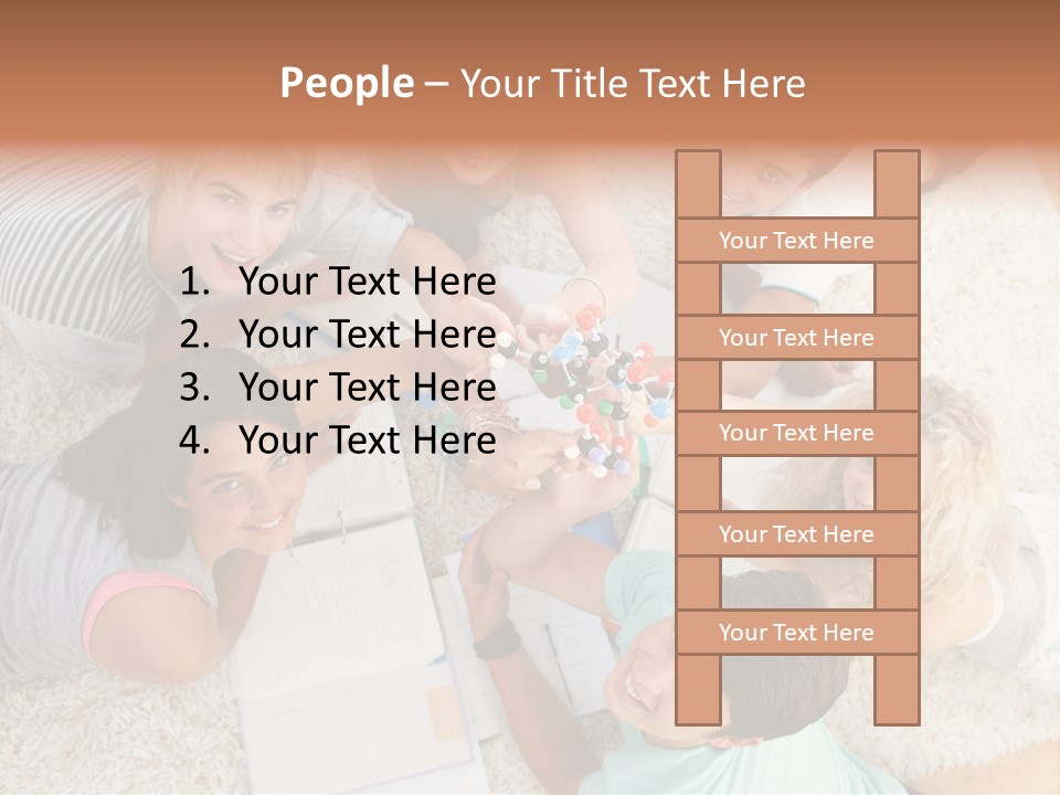 Education Friendship Men PowerPoint Template