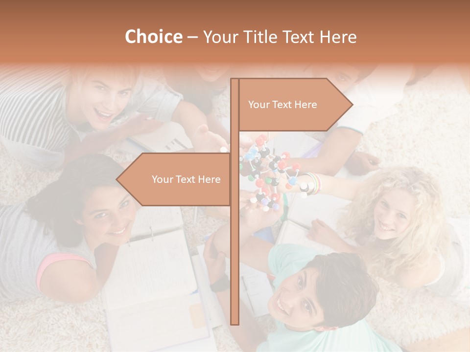 Education Friendship Men PowerPoint Template