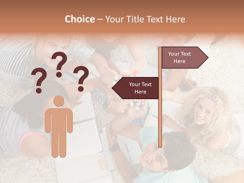 Education Friendship Men PowerPoint Template