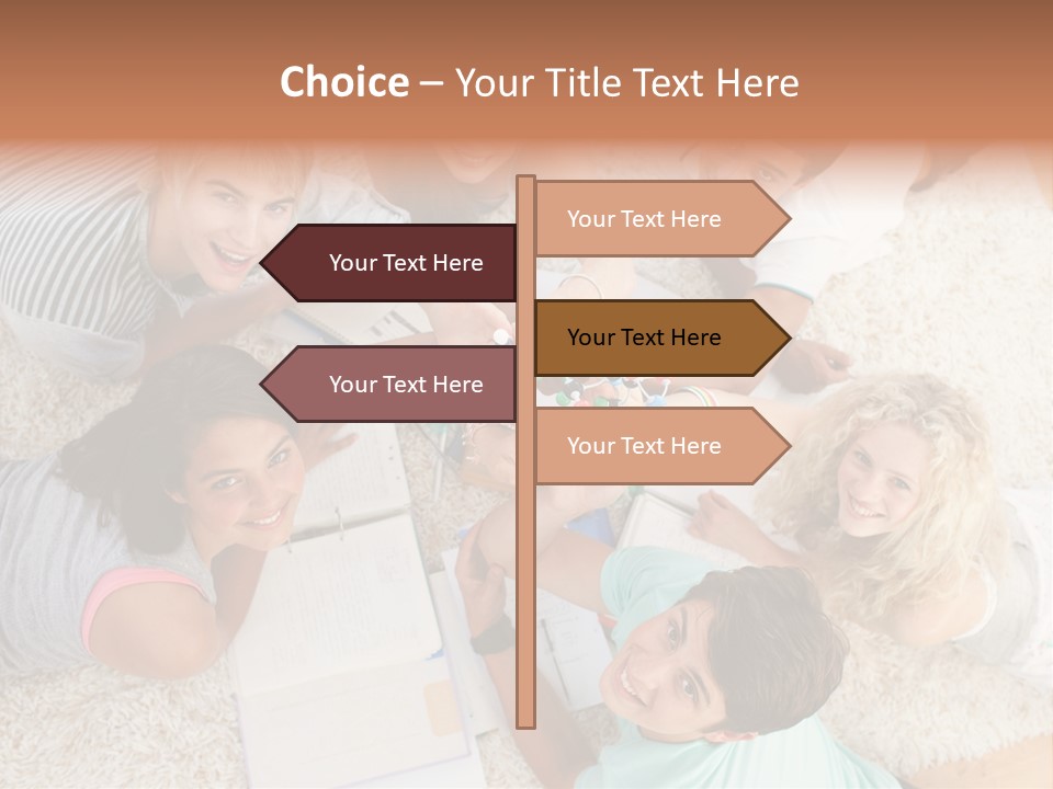 Education Friendship Men PowerPoint Template