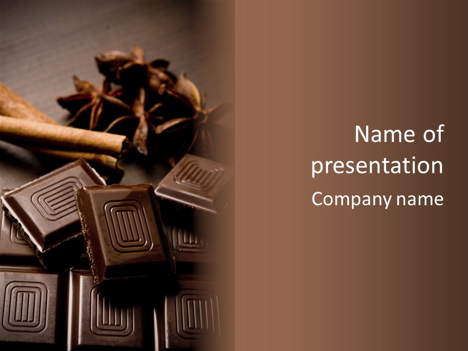 Anise Spices Cacao PowerPoint Template