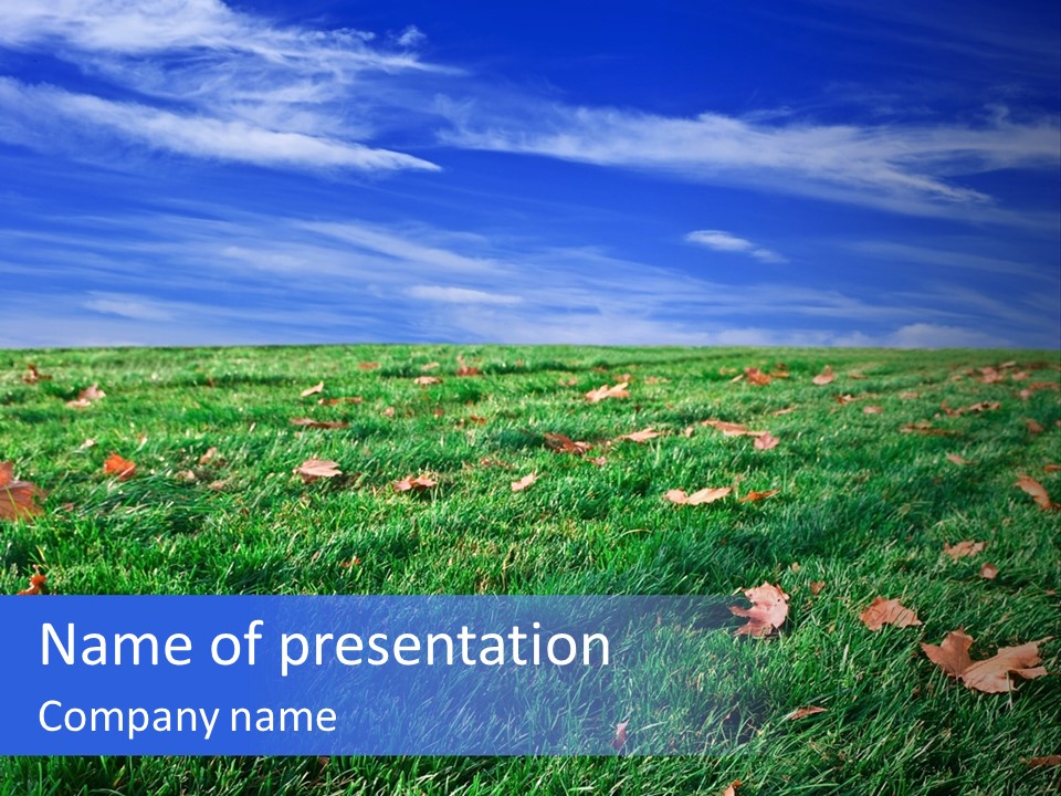 Pasture Lush Celestial PowerPoint Template