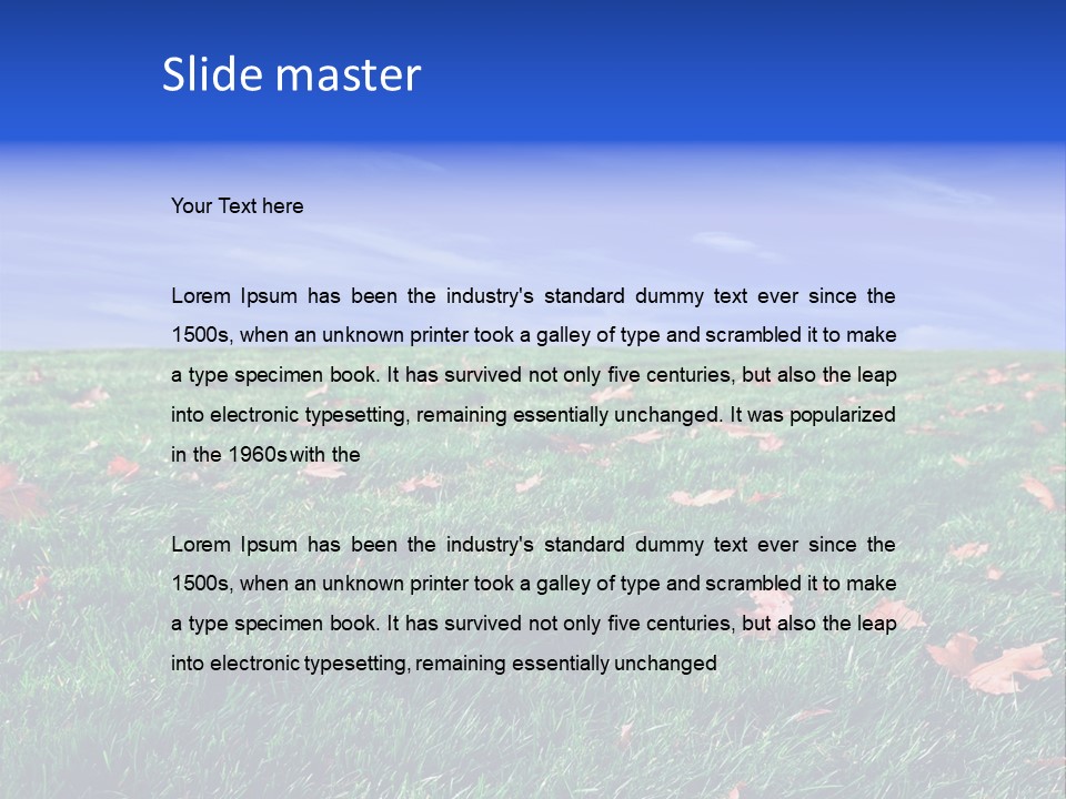 Pasture Lush Celestial PowerPoint Template