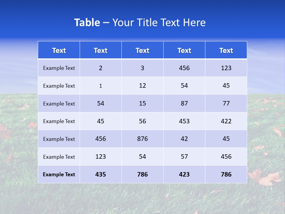 Pasture Lush Celestial PowerPoint Template