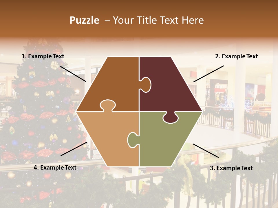 Fork Green Descent PowerPoint Template