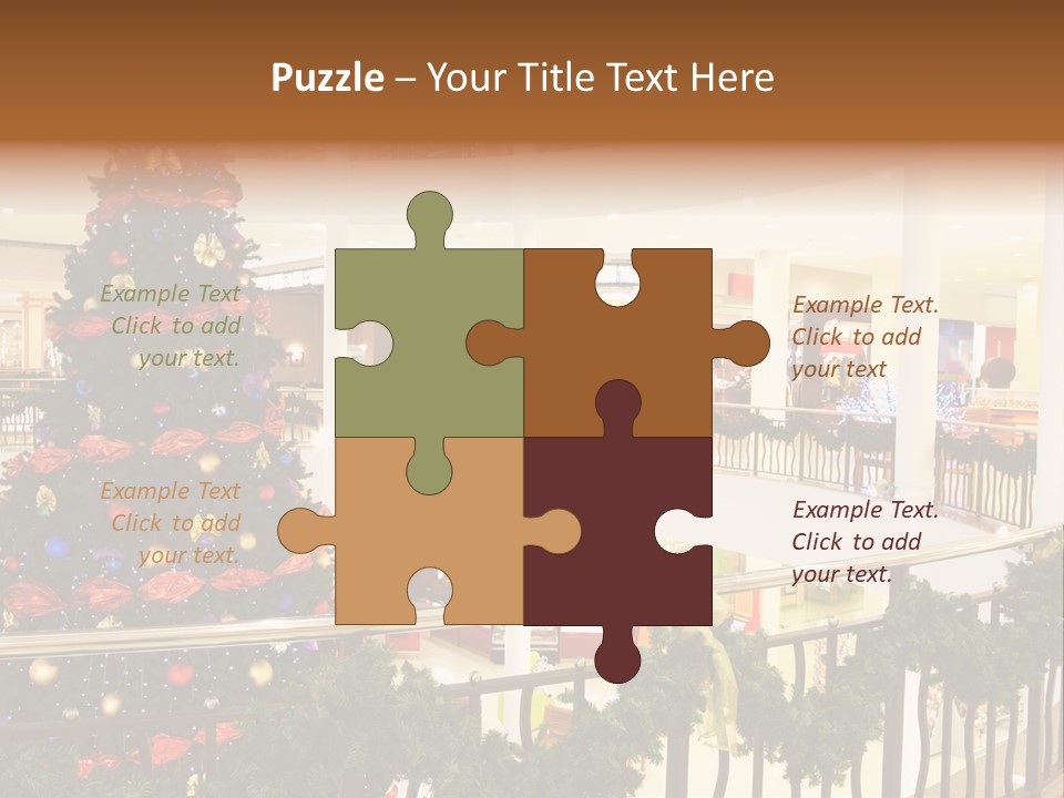 Fork Green Descent PowerPoint Template