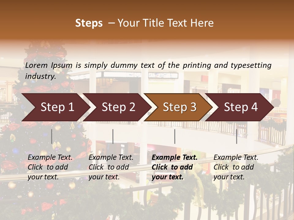 Fork Green Descent PowerPoint Template