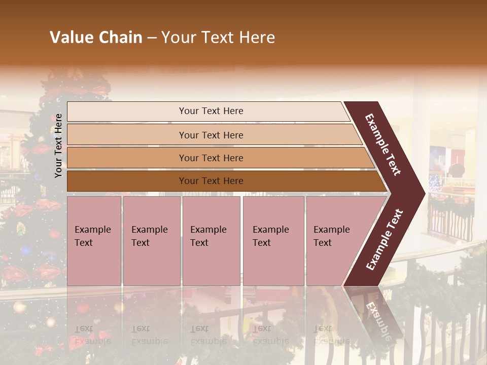 Fork Green Descent PowerPoint Template