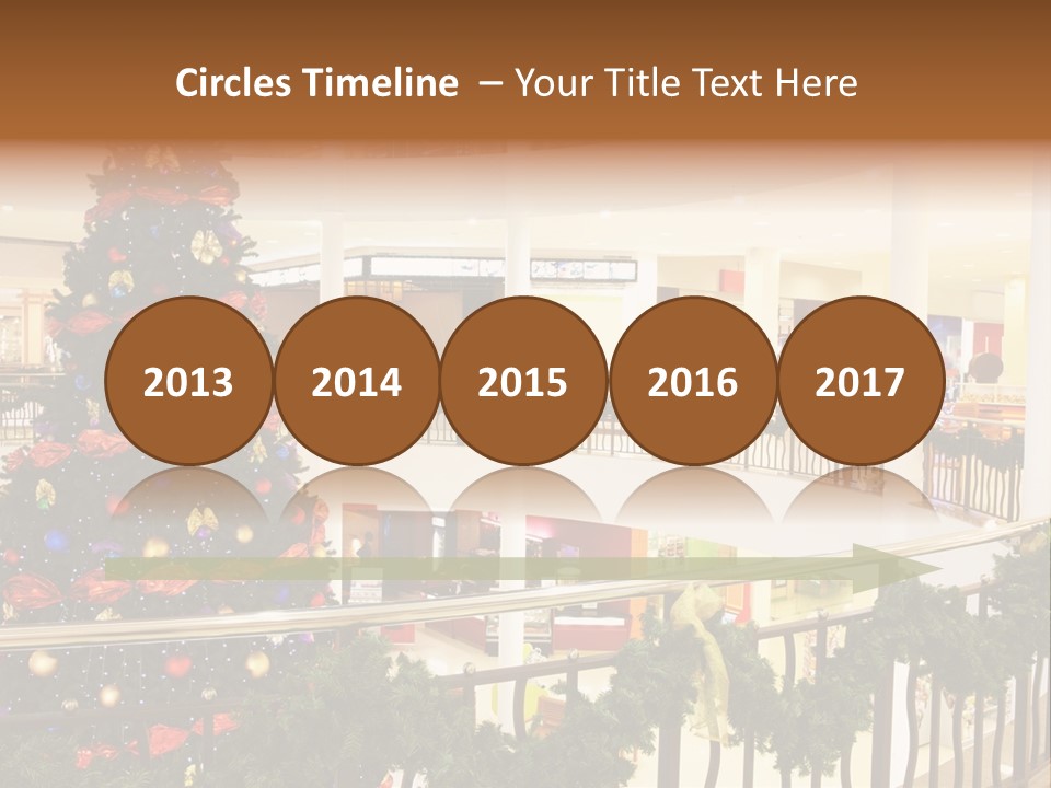 Fork Green Descent PowerPoint Template