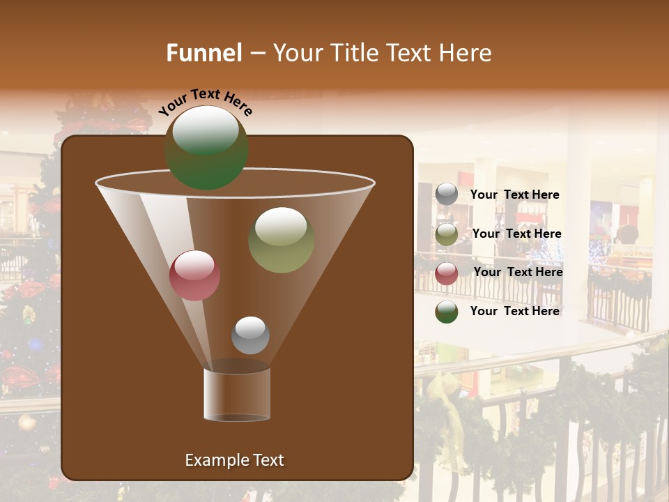 Fork Green Descent PowerPoint Template