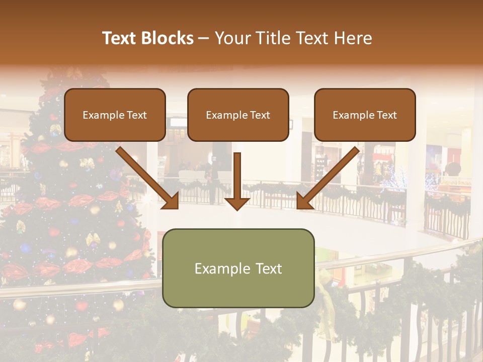 Fork Green Descent PowerPoint Template