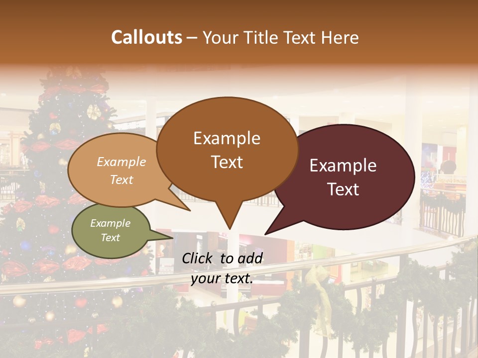 Fork Green Descent PowerPoint Template