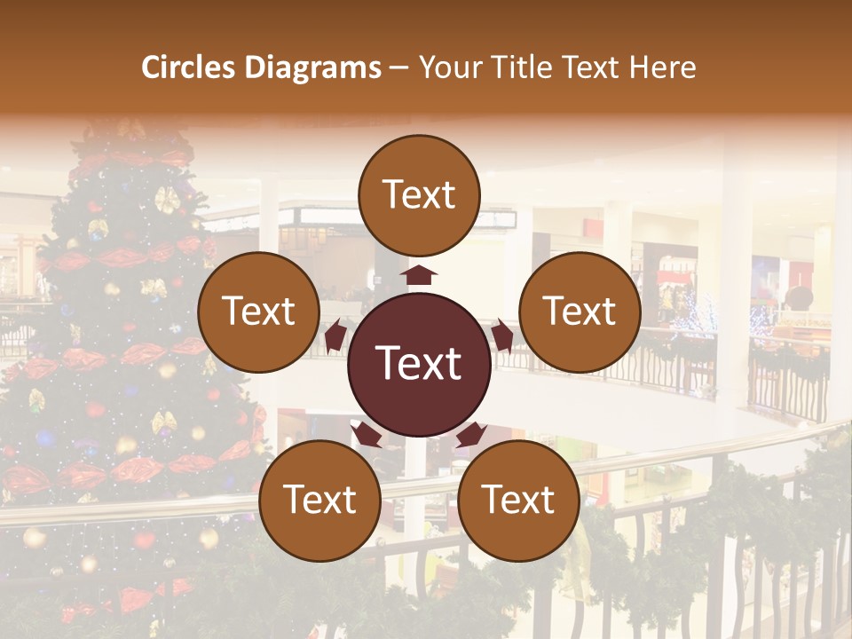 Fork Green Descent PowerPoint Template