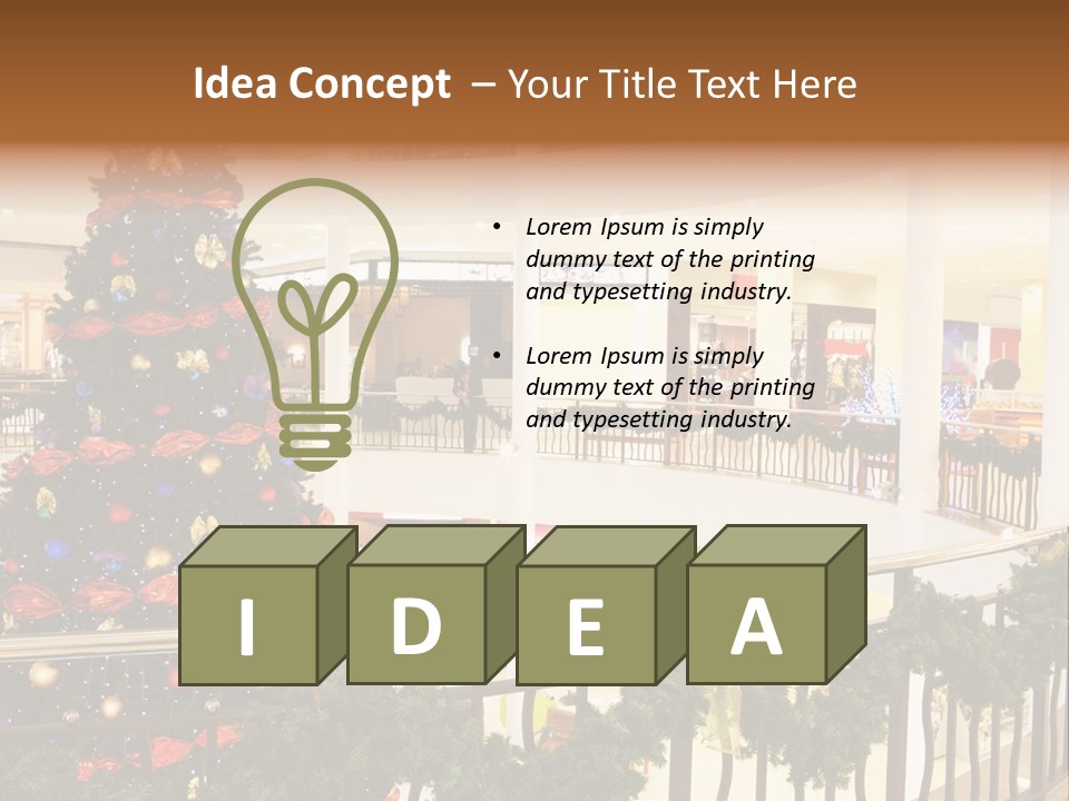 Fork Green Descent PowerPoint Template